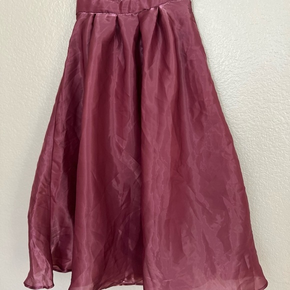 Radiant Direction Mauve Purple Strapless Midi Dress With Pockets - Picture 9 of 11